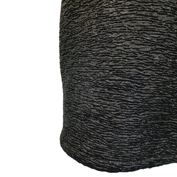 MINKPINK Black Cutout Mini Dress Textured Size M Sexy Sleeveless Zippered Back - Picture 5 of 6